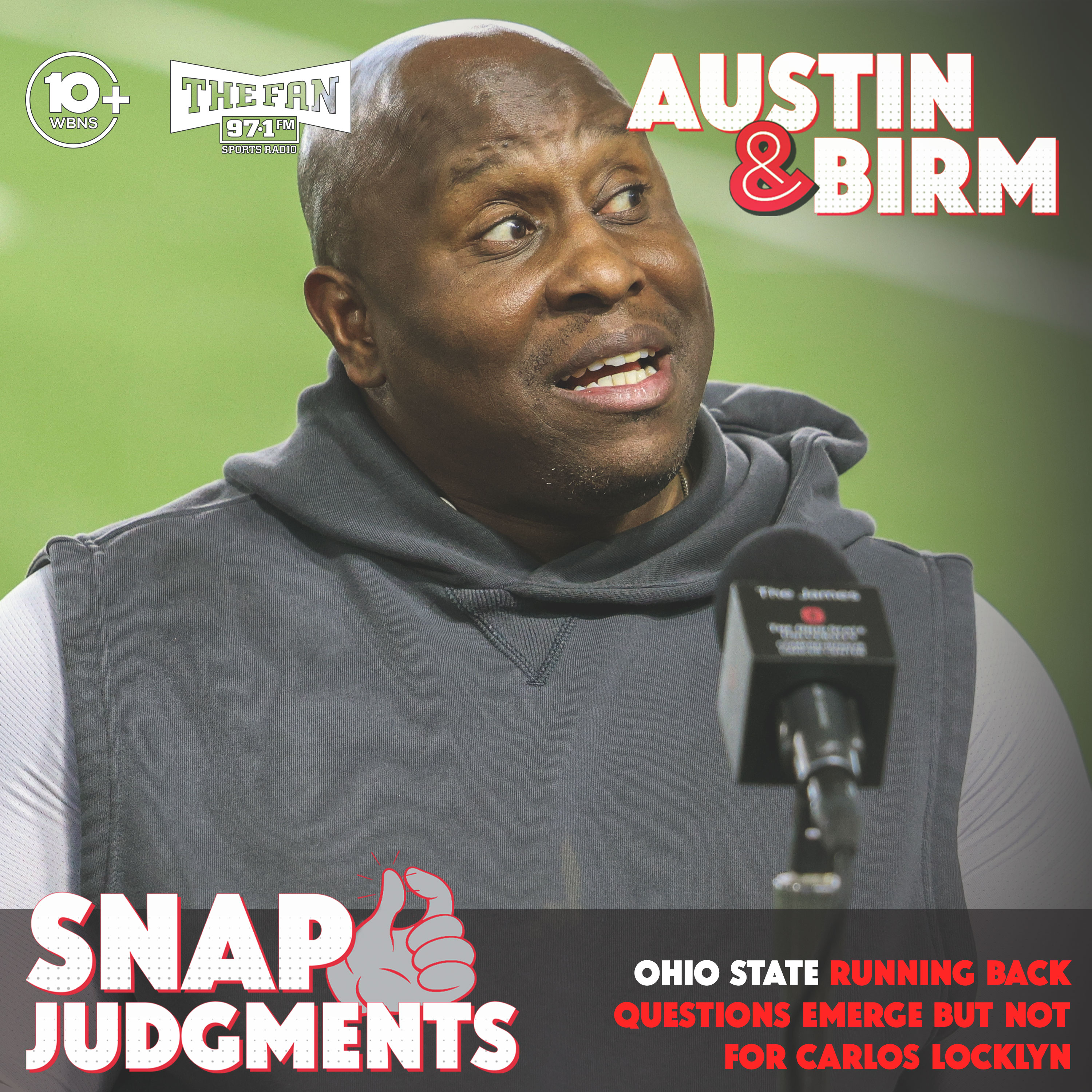 Snap Judgments: Ohio State running backs have full faith from Carlos Locklyn despite injury woes episode artwork
