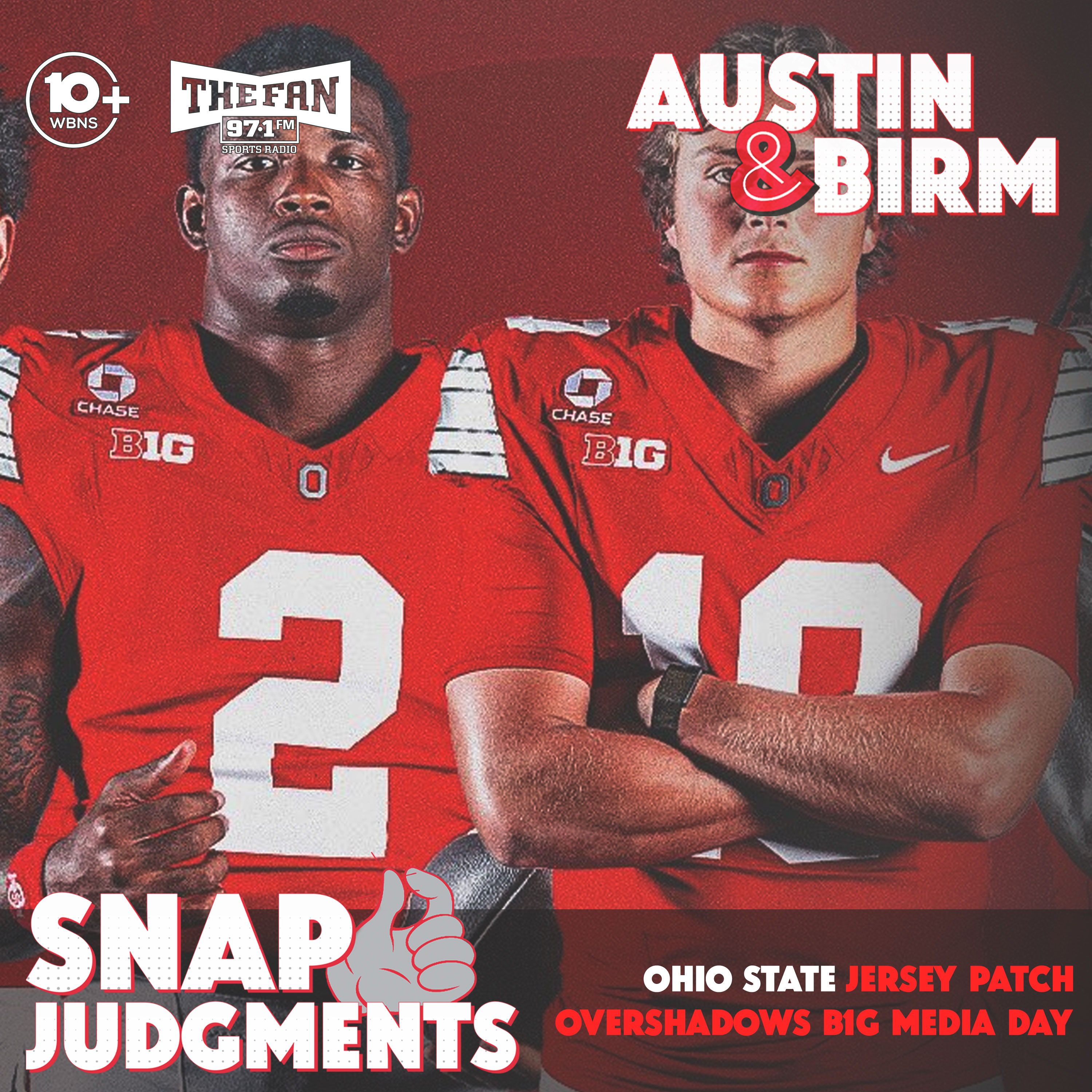 Snap Judgments: Ohio State announces historic jersey patch, Tony Petitti kicks off B1G Media Days episode artwork