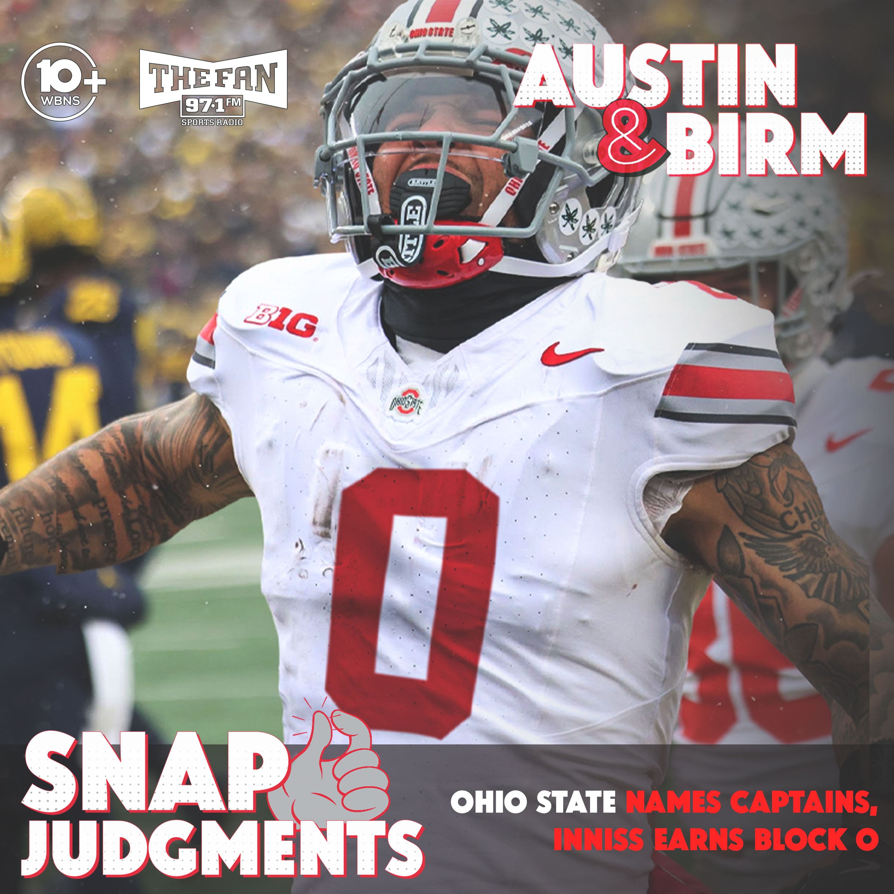 Snap Judgments: Brandon Inniss will wear Ohio State 'Block O' jersey, other captains named
